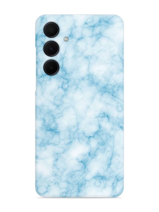 Blue White Natural Marble Snap Case for Samsung Galaxy A55 (5G)