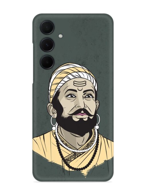 Shivaji Maharaj Vector Art Snap Case for Samsung Galaxy A55 (5G) Zapvi