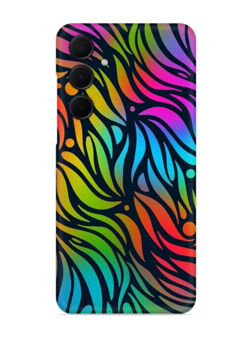 Abstract Leaf Design Snap Case for Samsung Galaxy A55 (5G)