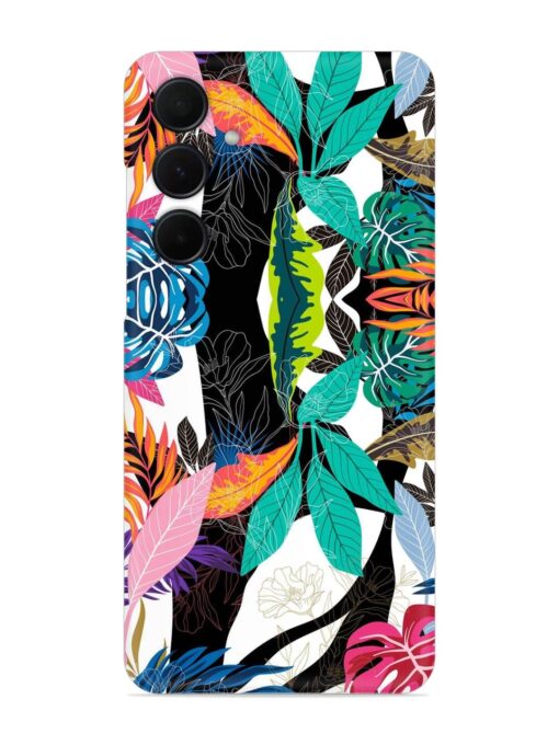 Floral Pattern Bright Snap Case for Samsung Galaxy A55 (5G)