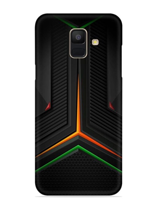 Orange Triangle Light Snap Case for Samsung Galaxy A6 Zapvi