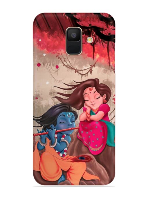 Radhe Krishna Water Art Snap Case for Samsung Galaxy A6 Zapvi