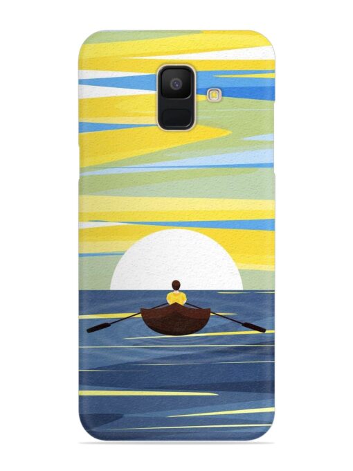 Rowing Person Ferry Paddle Snap Case for Samsung Galaxy A6 Zapvi