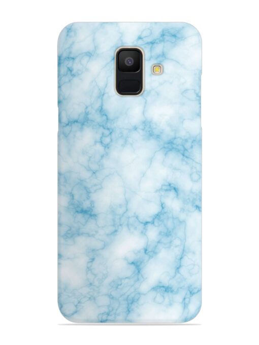 Blue White Natural Marble Snap Case for Samsung Galaxy A6 Zapvi