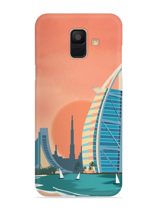 Dubai Architectural Scenery Snap Case for Samsung Galaxy A6 Zapvi