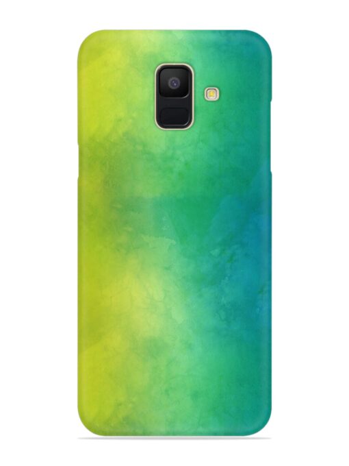 Yellow Green Gradient Snap Case for Samsung Galaxy A6 Zapvi