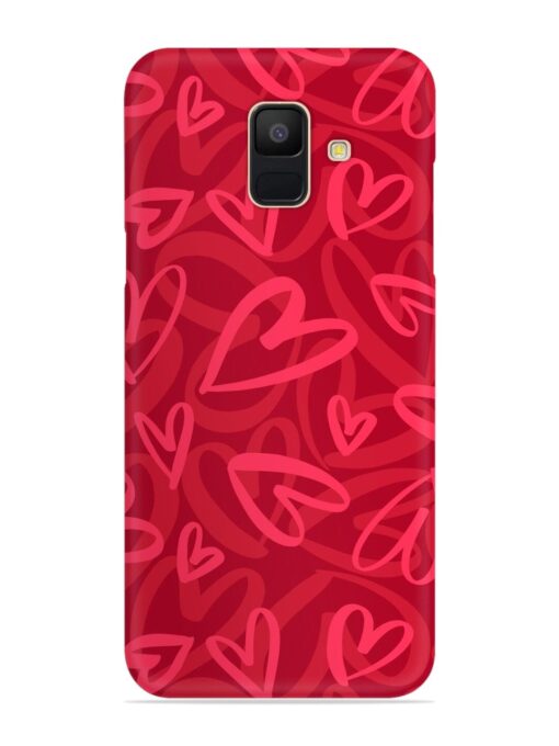 Seamless Romantic Pattern Snap Case for Samsung Galaxy A6 Zapvi