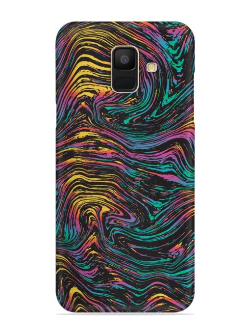 Abstract Liquid Colors Snap Case for Samsung Galaxy A6 Zapvi