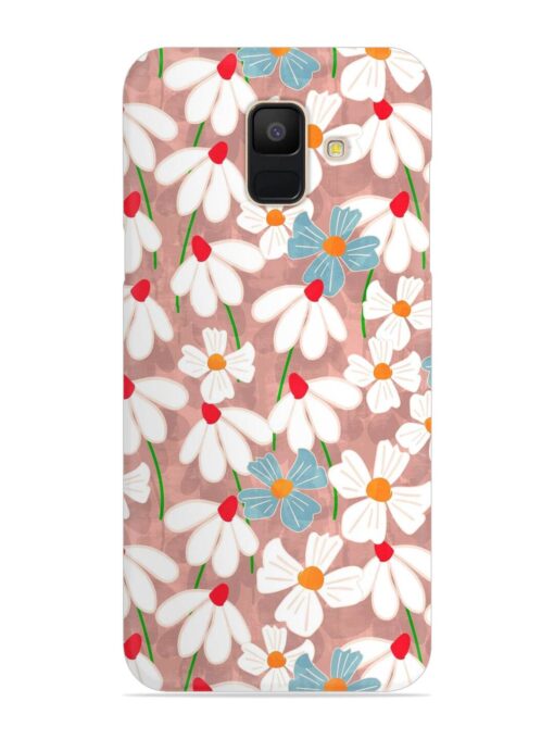 Abstract Petal Flowers Snap Case for Samsung Galaxy A6 Zapvi