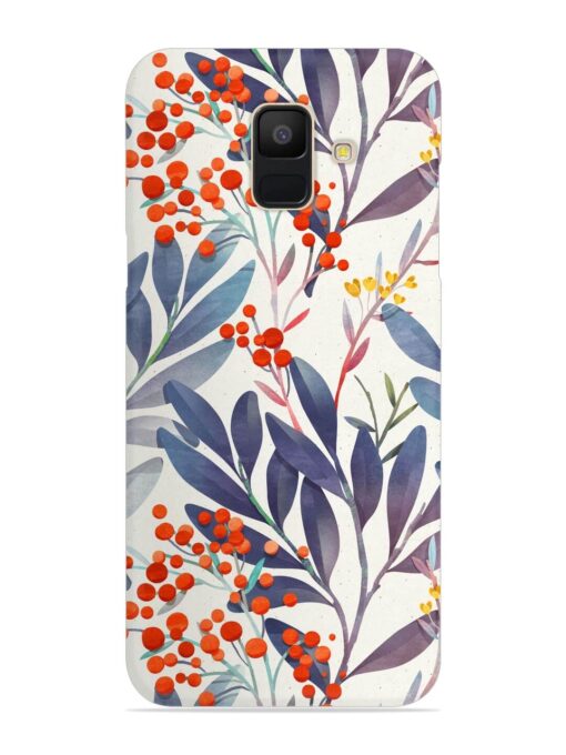 Seamless Floral Pattern Snap Case for Samsung Galaxy A6 Zapvi