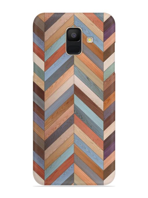 Seamless Wood Parquet Snap Case for Samsung Galaxy A6 Zapvi