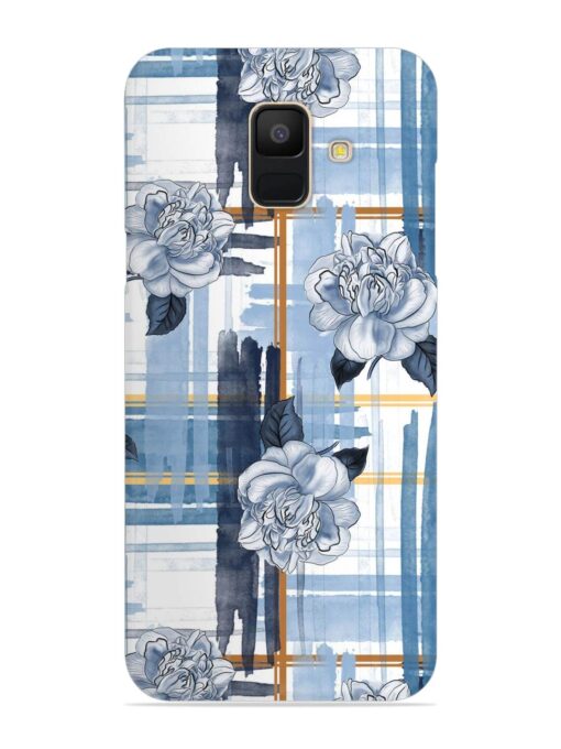 Watercolor Pattern Rose Snap Case for Samsung Galaxy A6 Zapvi