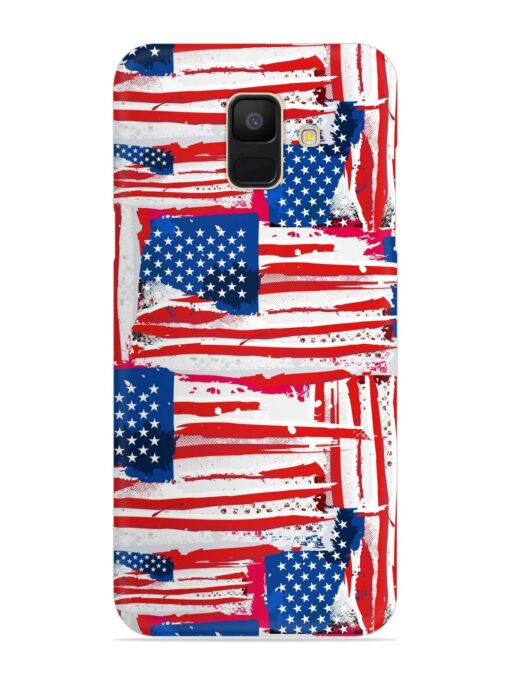 Usa Flag Seamless Snap Case for Samsung Galaxy A6 Zapvi