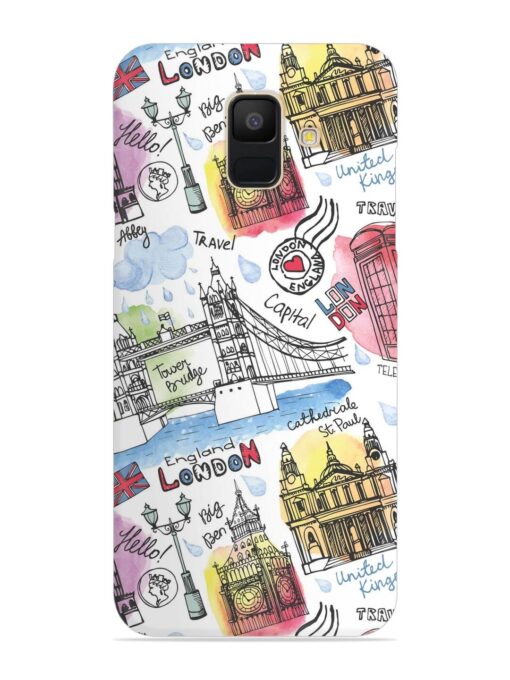 Vector London Landmark Snap Case for Samsung Galaxy A6 Zapvi