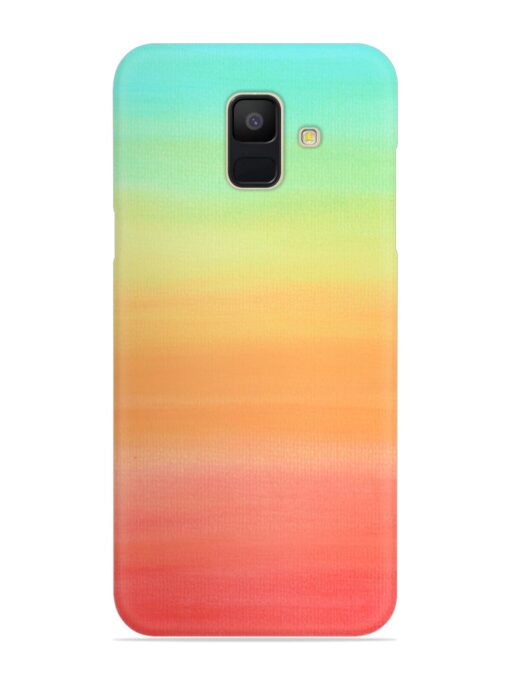 Background Sky Watercolor Snap Case for Samsung Galaxy A6 Zapvi