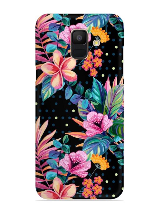 Seamless Floral Pattern Snap Case for Samsung Galaxy A6