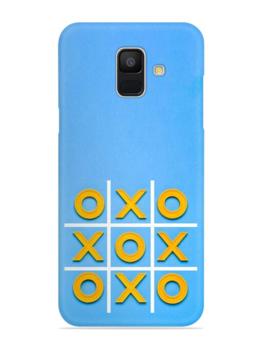 Yellow Plastic Crosses Snap Case for Samsung Galaxy A6 Zapvi