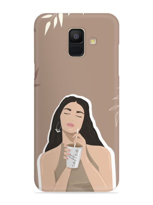 Girl With Coffee Snap Case for Samsung Galaxy A6