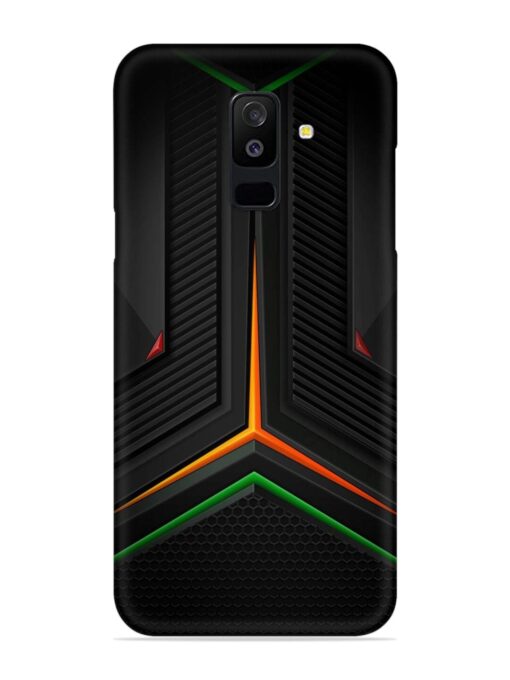 Orange Triangle Light Snap Case for Samsung Galaxy A6 Plus Zapvi