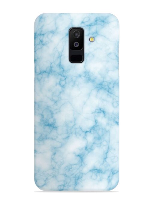 Blue White Natural Marble Snap Case for Samsung Galaxy A6 Plus Zapvi