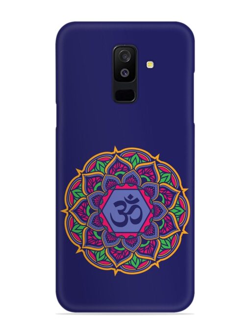 Om Mandala Art Blue Snap Case for Samsung Galaxy A6 Plus Zapvi