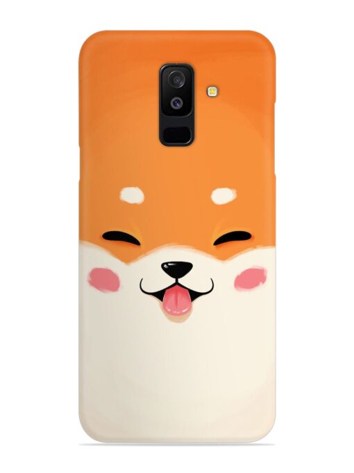 Cute Dog Face Vector Snap Case for Samsung Galaxy A6 Plus Zapvi