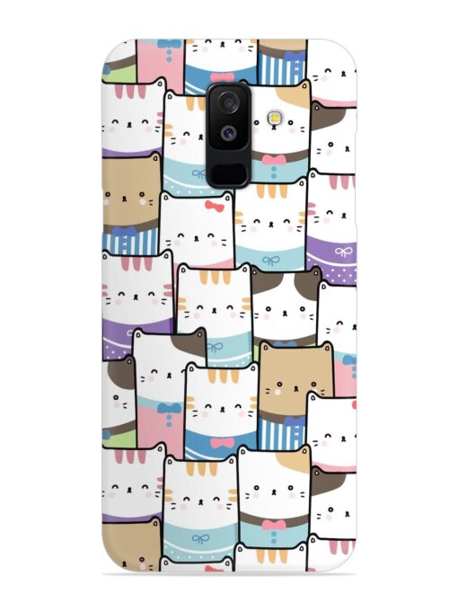 Cute Adorable Cat Snap Case for Samsung Galaxy A6 Plus Zapvi