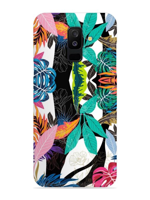 Floral Pattern Bright Snap Case for Samsung Galaxy A6 Plus Zapvi