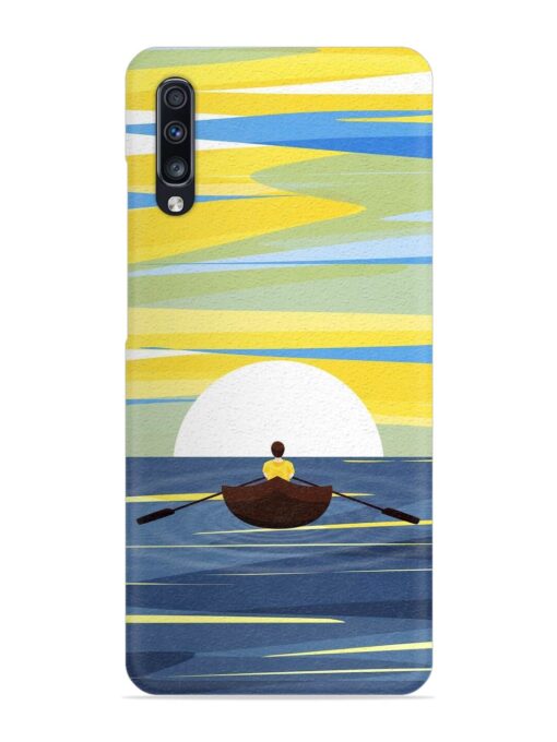 Rowing Person Ferry Paddle Snap Case for Samsung Galaxy A70