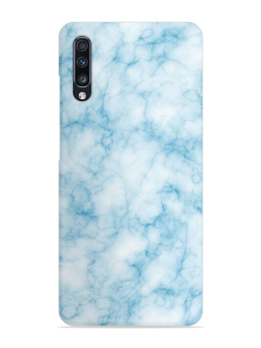 Blue White Natural Marble Snap Case for Samsung Galaxy A70 Zapvi