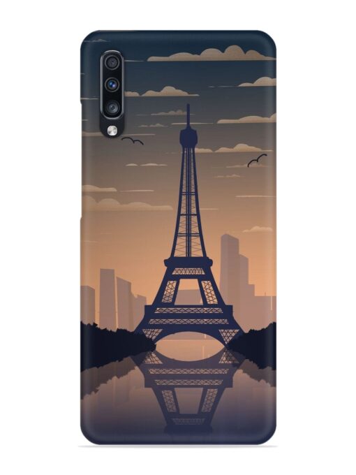 France Paris Eiffel Tower Gradient Snap Case for Samsung Galaxy A70 Zapvi