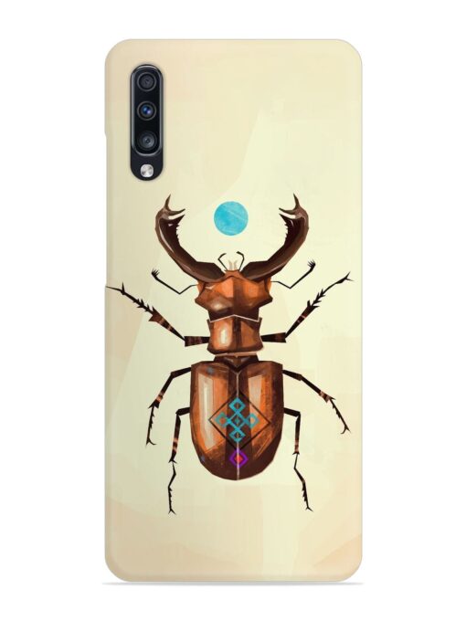 Stag Beetle Vector Snap Case for Samsung Galaxy A70 Zapvi