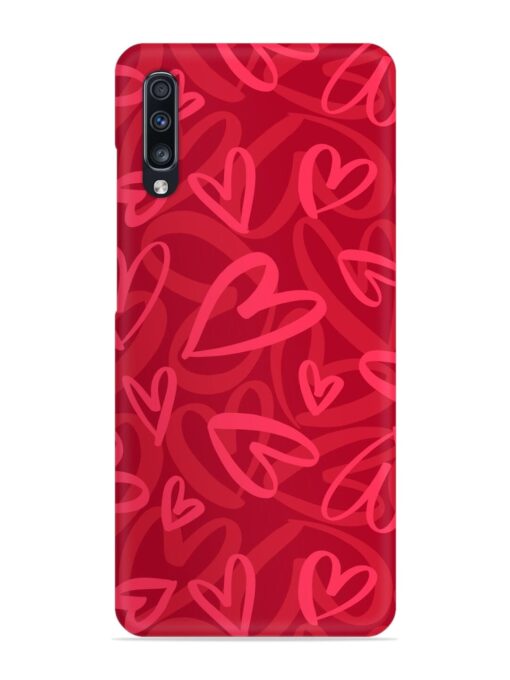 Seamless Romantic Pattern Snap Case for Samsung Galaxy A70 Zapvi