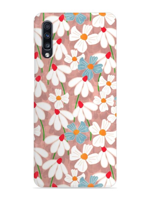 Abstract Petal Flowers Snap Case for Samsung Galaxy A70 Zapvi