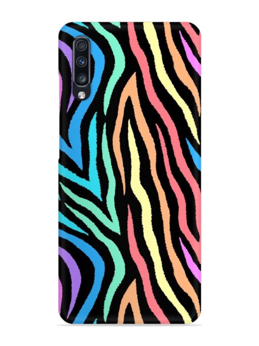 Colorful Abstract Zebra Snap Case for Samsung Galaxy A70 Zapvi