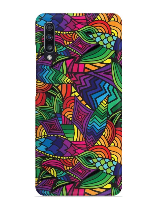 Abstract Multicolor Seamless Snap Case for Samsung Galaxy A70 Zapvi