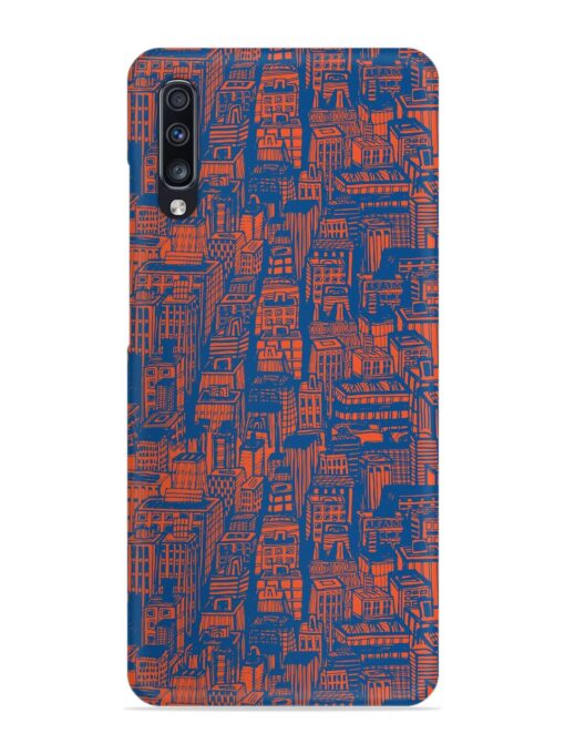 Hand Drawn Seamless Snap Case for Samsung Galaxy A70 Zapvi