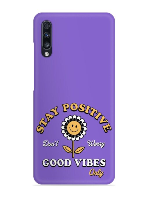 Retro Positive Flower Snap Case for Samsung Galaxy A70 Zapvi