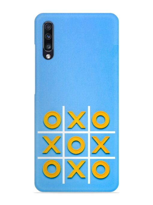 Yellow Plastic Crosses Snap Case for Samsung Galaxy A70 Zapvi