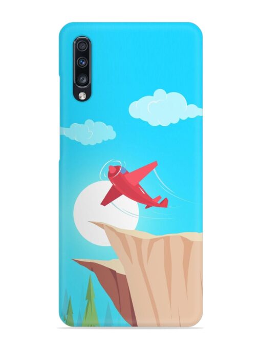 Small Planes In Flight Snap Case for Samsung Galaxy A70 Zapvi