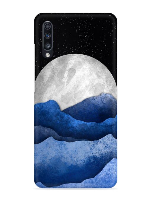 Full Moon Mountain Vector Snap Case for Samsung Galaxy A70 Zapvi