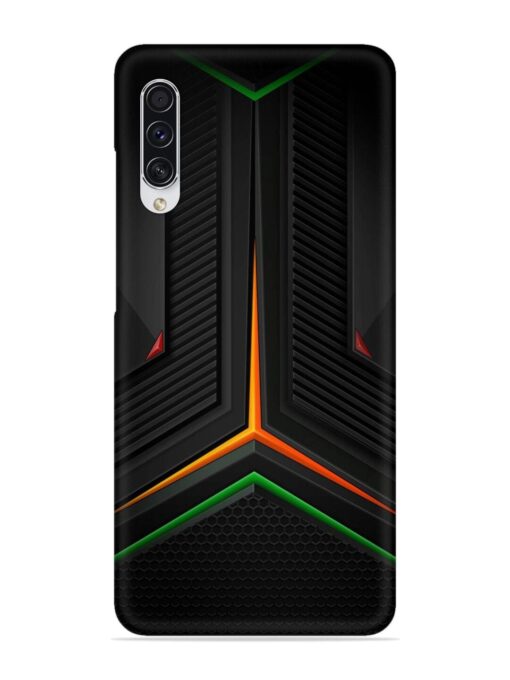 Orange Triangle Light Snap Case for Samsung Galaxy A70S Zapvi