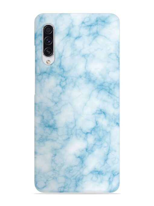 Blue White Natural Marble Snap Case for Samsung Galaxy A70S Zapvi