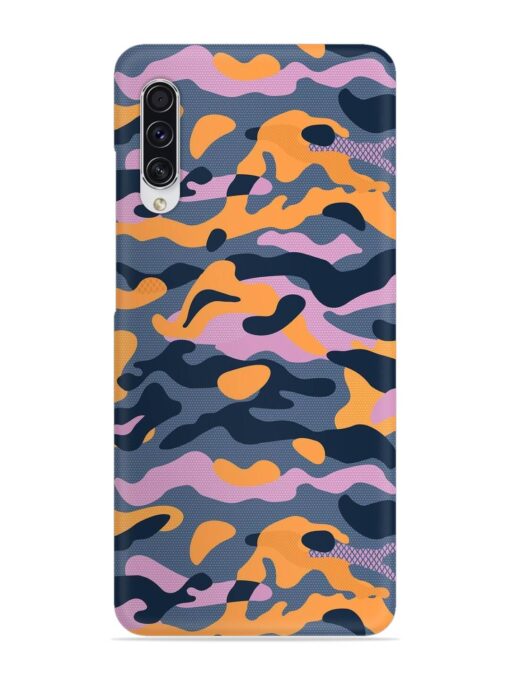 Camouflage Army Military English Orange Art Snap Case for Samsung Galaxy A70S Zapvi