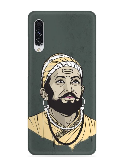 Shivaji Maharaj Vector Art Snap Case for Samsung Galaxy A70S Zapvi