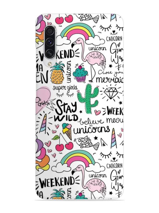 Unicorn Ice Cream Snap Case for Samsung Galaxy A70S Zapvi