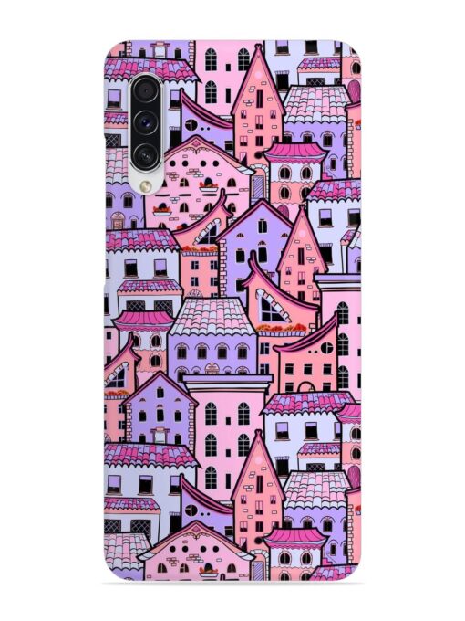 Seamless Pattern Houses Snap Case for Samsung Galaxy A70S Zapvi