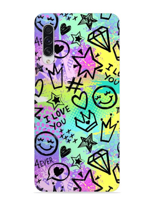 Bright Seamless Pattern Snap Case for Samsung Galaxy A70S Zapvi