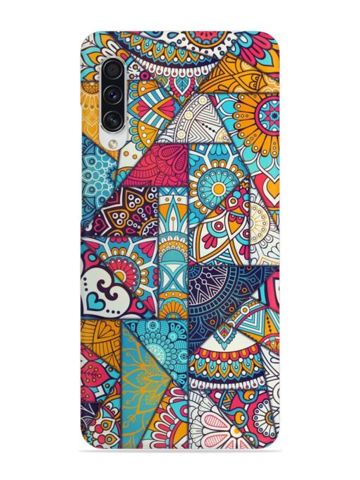 Patchwork Pattern Vintage Snap Case for Samsung Galaxy A70S Zapvi