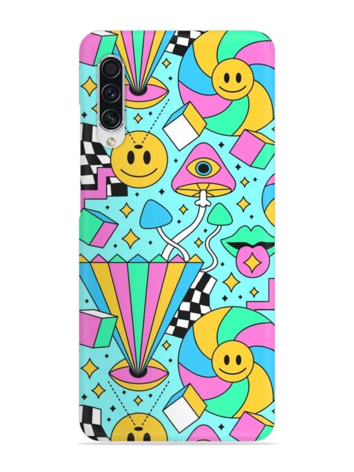 Trippy Rainbow 60S Snap Case for Samsung Galaxy A70S Zapvi